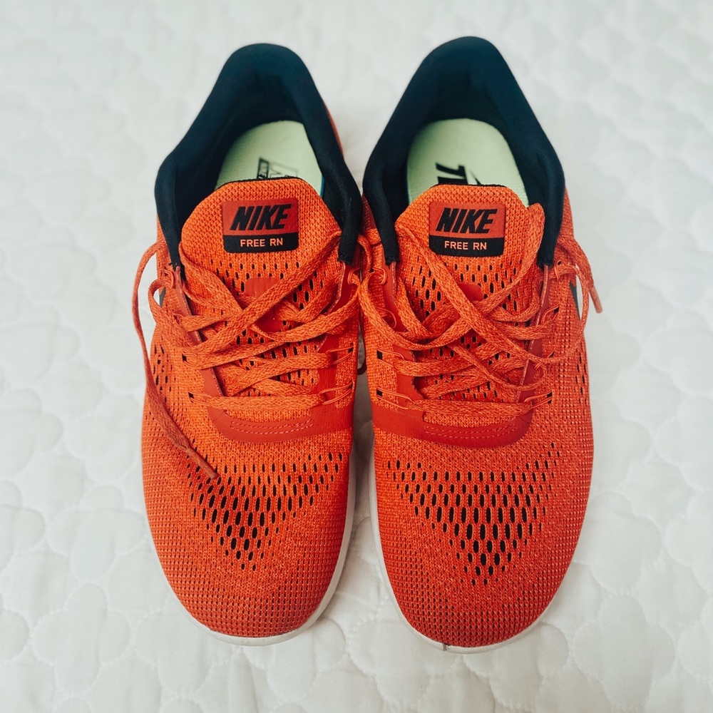 Nike red free run sneakers